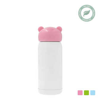 Stainless steel thermos bottle for children pink