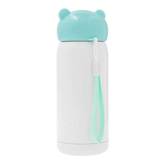 Stainless steel thermos bottle for children blue