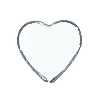 Slate Heart-shaped, 15 x 15 cm - Gloss