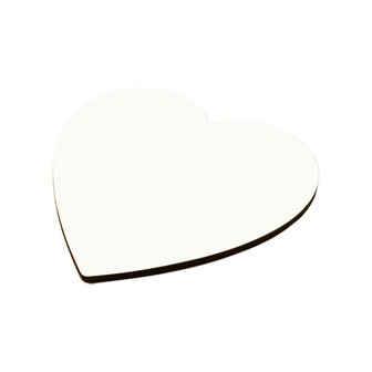 Heart coaster with Cork - 102 x 98 x 3.18 mm