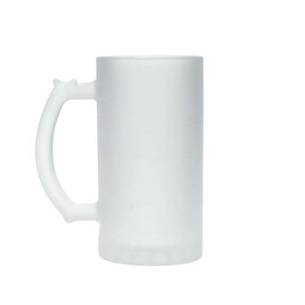 16oz glass beer mug