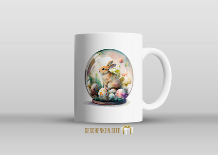 rabbit-in-globe-easter-egg-jar-c-004 Mug 