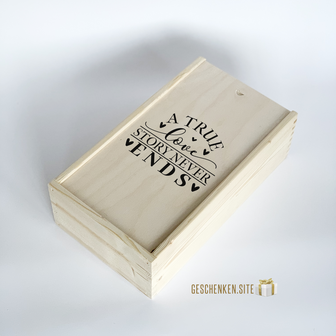 a true love story never ends-01 Wine box 2-compartment