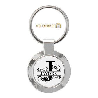 J Keychain Round - 35 mm