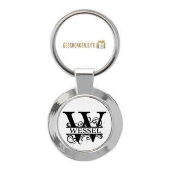 W Keychain Round - 35 mm