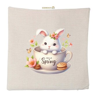 Rabbit Hello Spring Pillowcase 