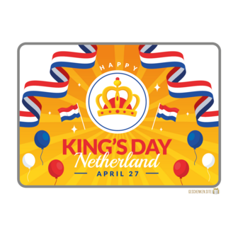 King&#039;s Day 2 Tin - 198 x 128 x 70 mm