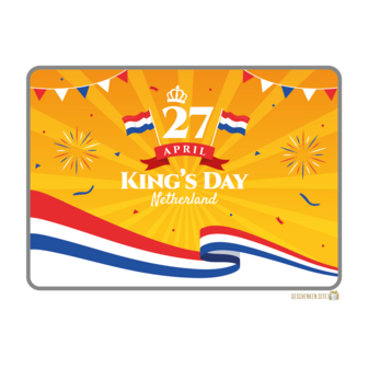 King&#039;s Day 4 Tin - 198 x 128 x 70 mm