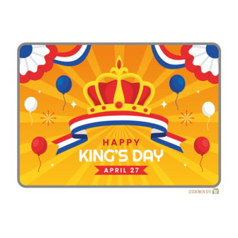 King&#039;s Day 6 Tin - 198 x 128 x 70 mm