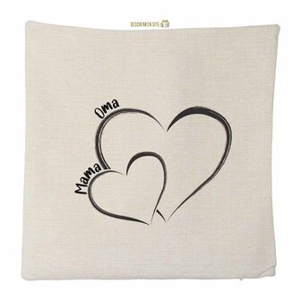 Grandma &amp; Mama Pillowcase - Polylinen - 40 x 40 cm