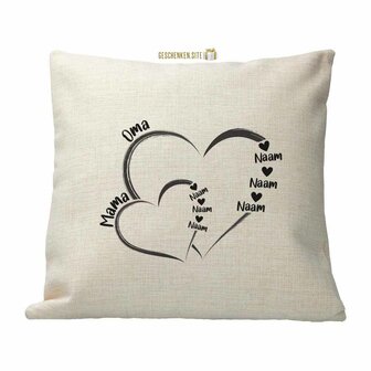 Grandma &amp; Mama 3 Pillowcase - Polylinen - 40 x 40 cm