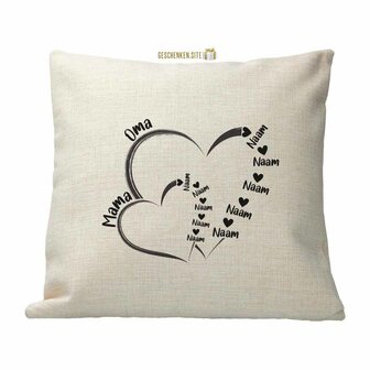 Grandma &amp; Mama 5 Pillowcase - Polylinen - 40 x 40 cm