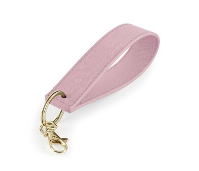 Dusty Pink Boutique Wristlet Keyring