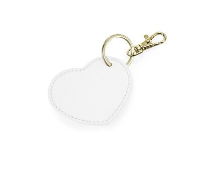 Soft White Boutique Heart Key Clip