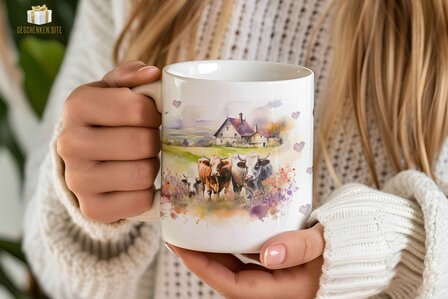 Cows are my favorite companions Mug 11oz White