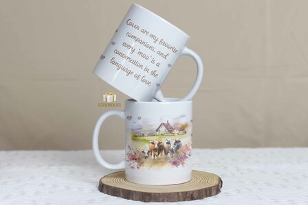 Cows are my favorite companions Mug 11oz White