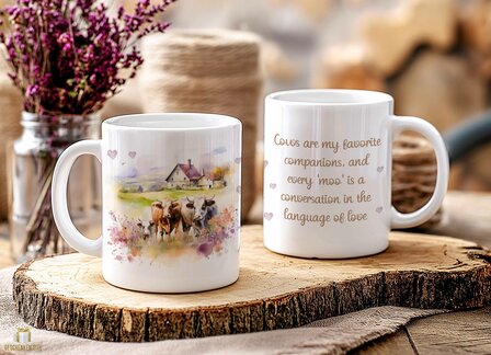 Cows are my favorite companions Mug 11oz White