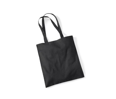 Gerecycled Cotton Tote - Zwart