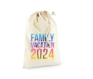 Family vacation 2024-01 - COTTON STUFF BAG Natural 