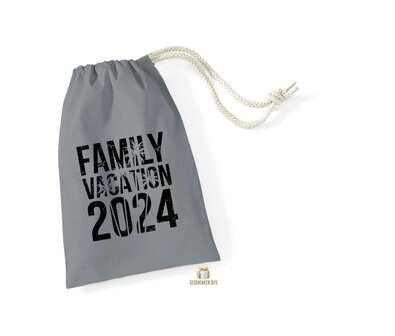 Family vacation 2024-02- COTTON STUFF BAG Pure Grey 