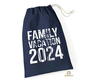 Family vacation 2024-03 - COTTON STUFF BAG Navy 