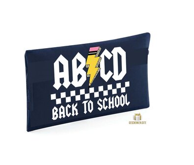 abcd back to school Pencil case - Navy