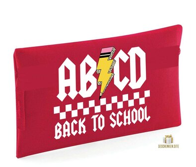 abcd back to school Pencil case - Classic red