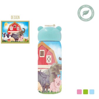 Farm Stainless steel thermos flask for children.