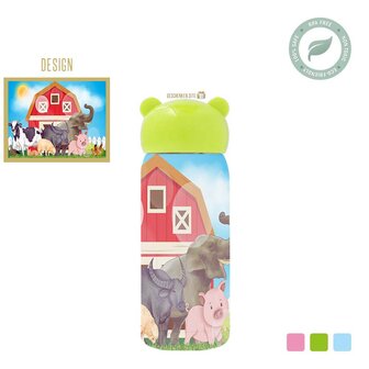 Farm Stainless steel thermos flask for children.