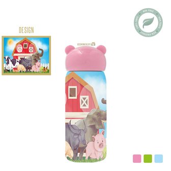 Farm Stainless steel thermos flask for children.