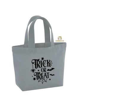 Trick or Treat Puur grijze mini-tas