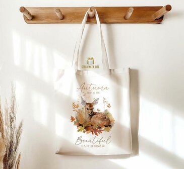 Autumn shows us, Gerecycled Cotton Tote - Natural