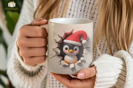 Penguin 3D Mug 11oz White