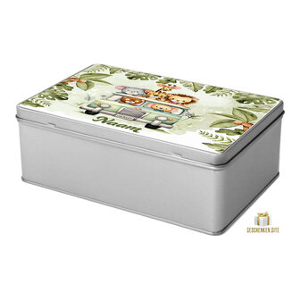 Jungle Safari Design - Tin - 198 x 128 x 70 mm