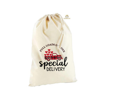 Katoenen Tas Natural &ndash; &quot;Special Delivery&quot; &ndash; 100% Katoen