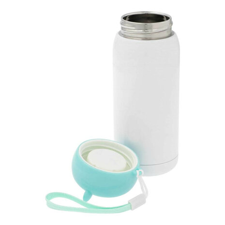 Stainless steel thermos bottle for children blue