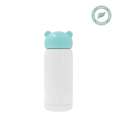 Stainless steel thermos bottle for children blue