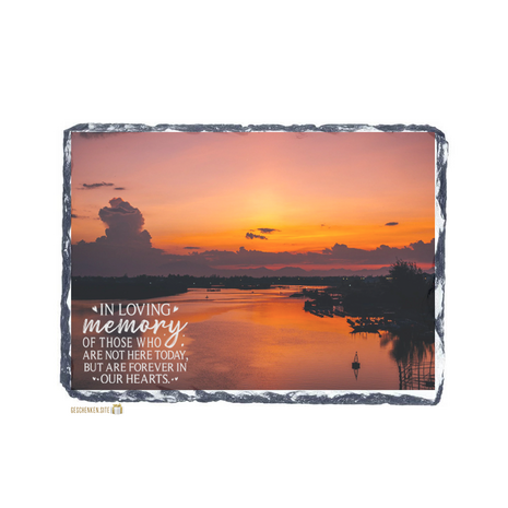 In Loving memory - Picture - Slate rectangle 15x20cm - Gloss