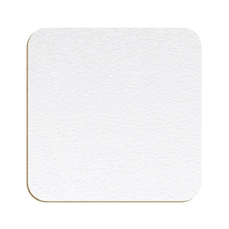 RHLW004-Tis The Season Coaster White texture - 90 x 90 x 3.18 mm - Hardboard