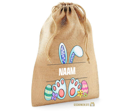 Bunny2 JUTE STUFF BAG XXS