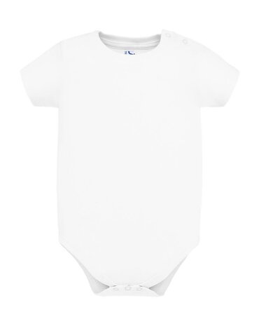 Single Jersey Baby Romper - Wit