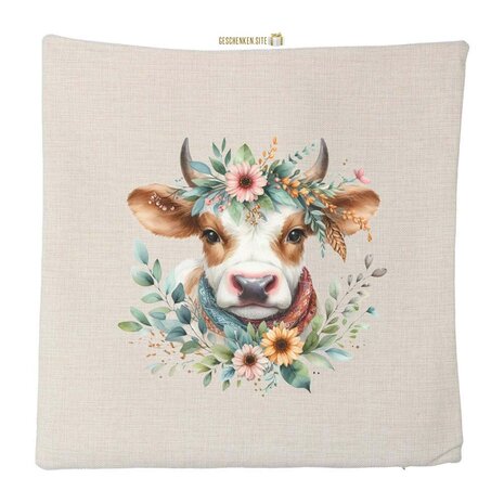 Spring Cow Pillowcase 