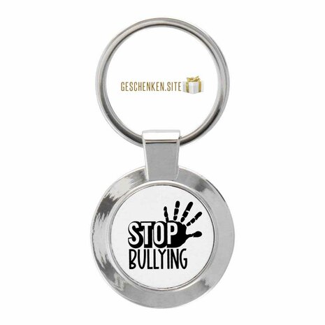 Stop bullying Sleutelhanger Rond - 35 mm