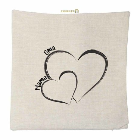 Grandma & Mama Pillowcase - Polylinen - 40 x 40 cm