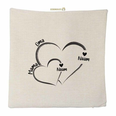 Grandma & Mama 1 Pillowcase - Polylinen - 40 x 40 cm