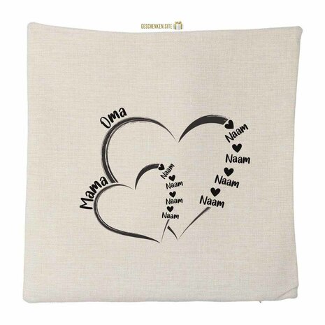 Grandma & Mama 4 Pillowcase - Polylinen - 40 x 40 cm