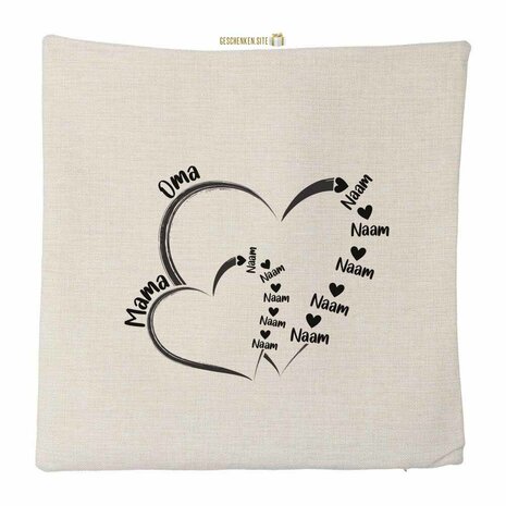 Grandma & Mama 5 Pillowcase - Polylinen - 40 x 40 cm