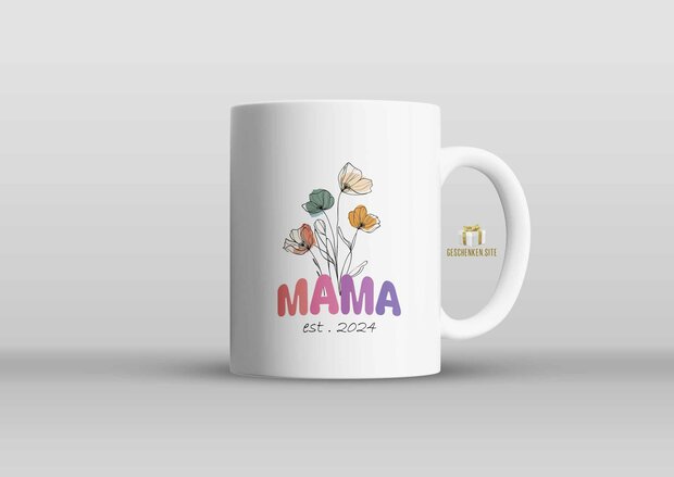 Mama Wildflower (1) Mok 11oz Wit