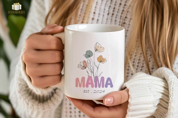 Mama Wildflower (1) Mok 11oz Wit