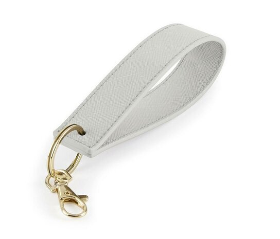 Soft Grey Boutique Wristlet Keyring